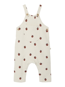 Lil Atelier Ladybug Overalls Ronja Whitecap Gray